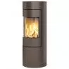 Poêle au gaz Viva L 120 - Moka - cadre porte acier - RAIS - Poele plus