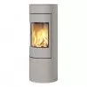 Poêle au gaz Viva L 120 - Nickel - cadre porte acier - RAIS - Poele plus