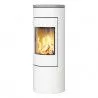 Poêle au gaz Viva L 120 - Blanc - plaque supérieure en stéatite - cadre porte en acier - RAIS - Poele plus