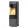 Poêle au gaz Viva L 120 - Platine - Plaque acier inoxydable - porte en verre - RAIS - Poele plus
