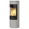 Poêle au gaz Viva L 120 - Nickel - Plaque supérieure en acier haut - RAIS - Poele plus