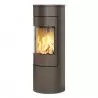 Poêle au gaz Viva L 120 - Moka - Plaque supérieur en acier haut - cadre porte en acier - RAIS - Poele plus