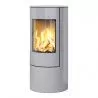 Poêle au gaz Viva L 100 -  Argent - cadre porte acier - RAIS - Poele plus