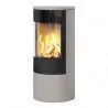 Poêle au gaz Viva L 100 - Nickel - Plaque supérieure en acier haut - RAIS - Poele plus