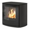 Poêle au gaz Q-Tee 2 C - Noir - 60cm - Porte en verre - RAIS - Poele Plus