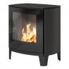 Poêle au gaz Q-Tee 2 C - Noir - 72cm - Porte en verre - RAIS - Poele Plus