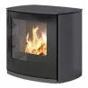 Poêle au gaz Q-Tee 2 C - Platine - 60cm - Porte en verre - RAIS - Poele Plus