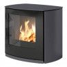 Poêle au gaz Q-Tee 2 C - Platine - 60cm - Porte en verre - RAIS - Poele Plus