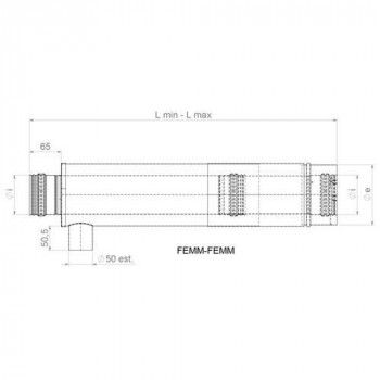 Conduit de cheminée T65T Dynamic Two - Apros - Poêle Plus