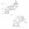 Conduit de cheminée C090 Dynamic Two - Schéma - Apros - Poele Plus