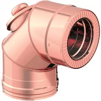 Conduit de cheminée C90S Dynamic Two - Cuivre - Apros - Poele Plus