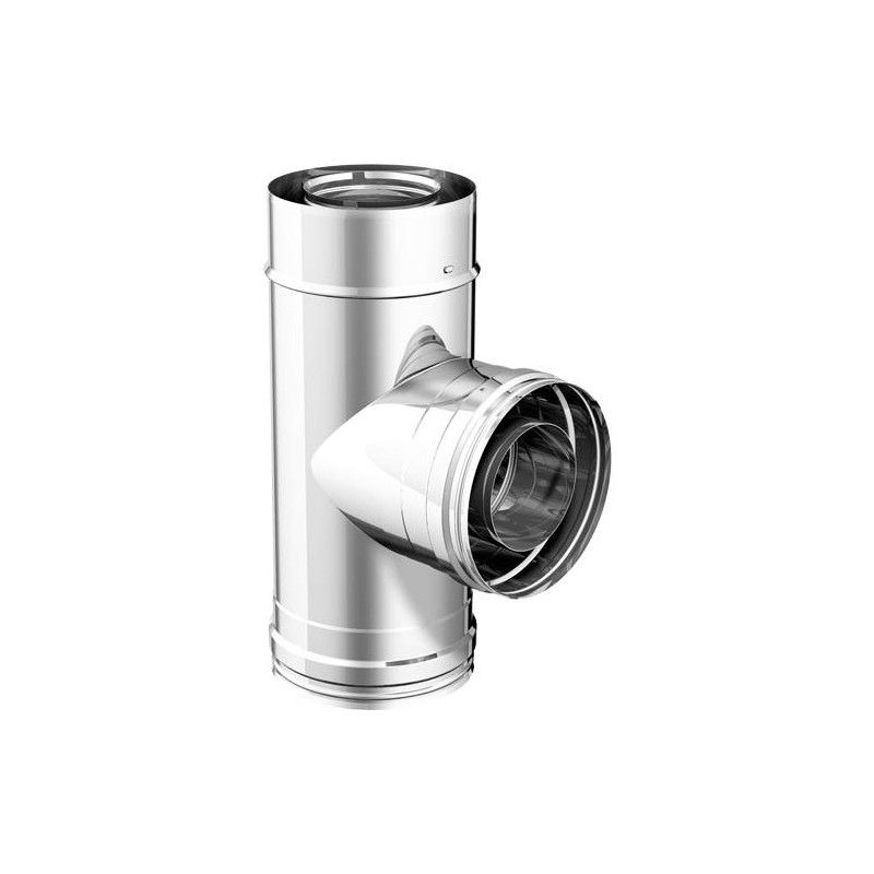 Conduit de cheminée T090 Dynamic Two - Inox - Apros - Poele Plus