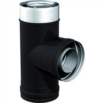 Conduit de cheminée T090 Dynamic Two - Noir - Apros - Poele Plus