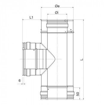 Conduit de cheminée T090 Dynamic Two - schéma - Apros - Poele Plus