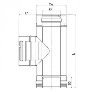 Conduit de cheminée RACT Dynamic Two - Schéma - Apros - Poele Plus
