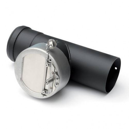 Régulateur de tirage ø80 pour conduit d'évacuation de fumée de chaudière à granulés - RED Régulateur de tirage ø80 pour conduit d'évacuation de fumée de chaudière à granulés - RED