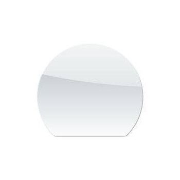 Plaque de protection de sol "ronde coupée" en verre - DIXNEUF - Poele Plus