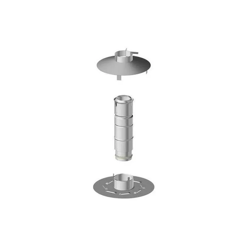 Kit pour conduit en attente ø80mm - DIXNEUF - Poele Plus