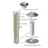 Kit pour conduit en attente ø80mm - DIXNEUF - Poele Plus