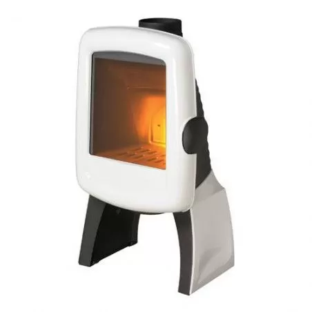 Poêle à bois ELO M - émaillé Blanc - Invicta - Poêle Plus Poêle à bois ELO M - émaillé Blanc - Invicta - Poêle Plus
